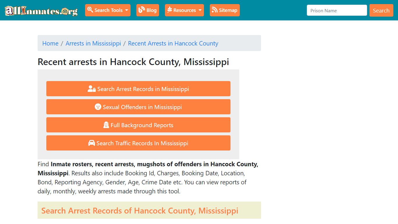 Recent arrests in Hancock County, Mississippi | Mugshots, Rosters ...